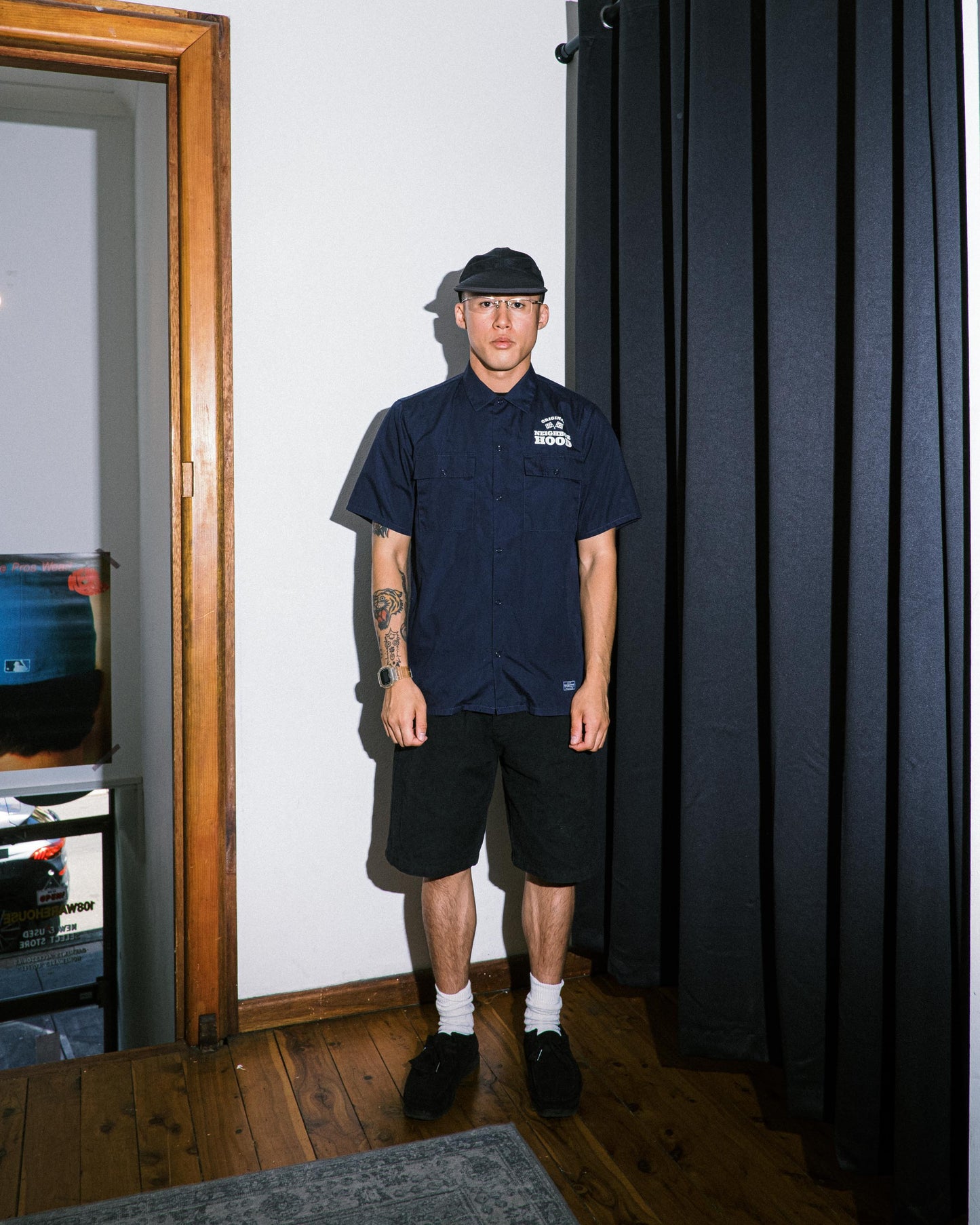 Neighborhood Navy Work Shirt