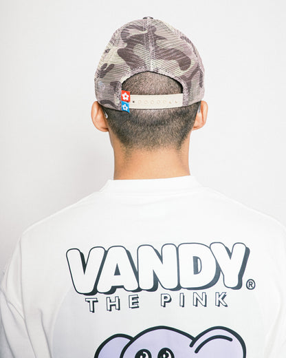 VANDYTHEPINK - Eye Logo Trucker Hat - Yellow Camo