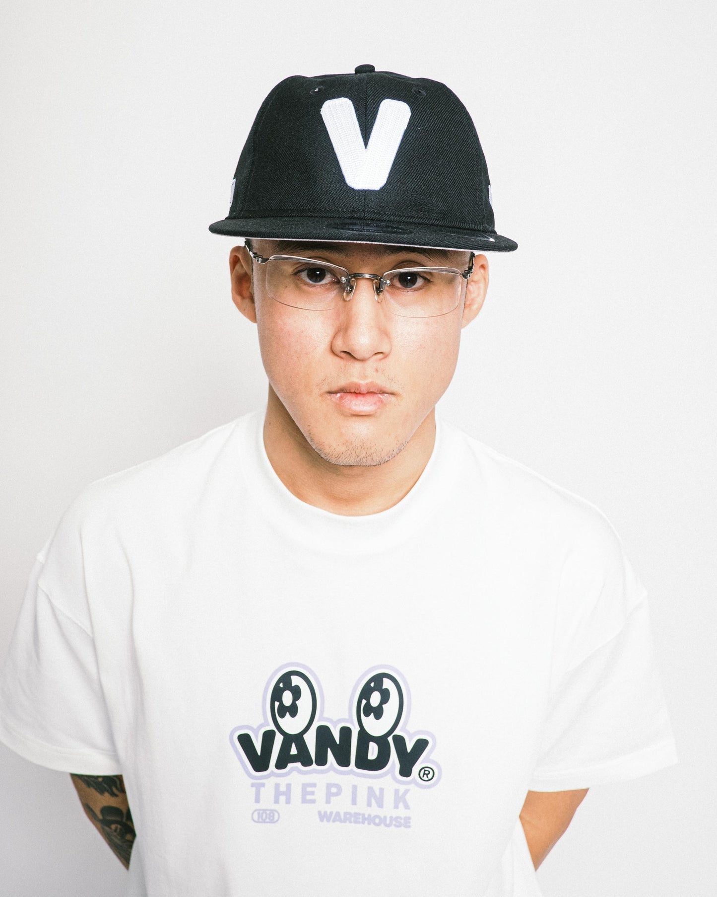 VANDYTHEPINK x 108WAREHOUSE x New Era - 9FIFTY® Retro Crown (Adjustable) - Black