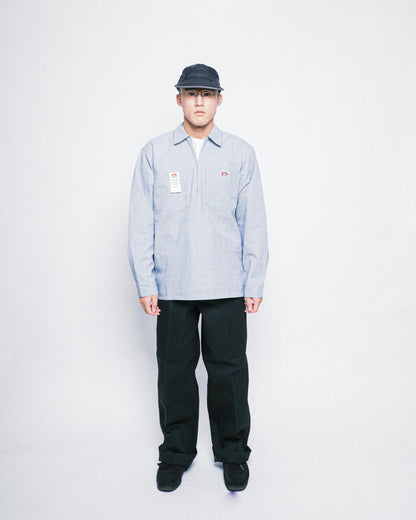 Ben Davis - LS Half Zip Stripe (Hickory)