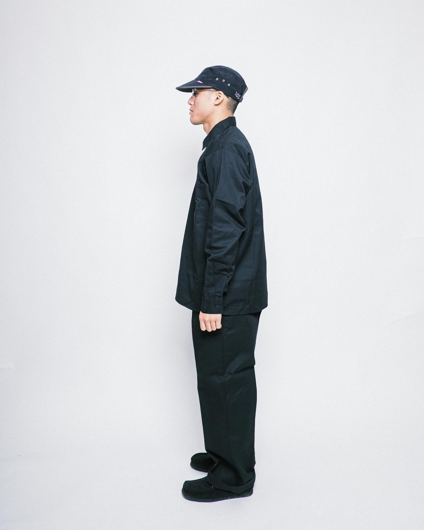 Ben Davis - LS Half Zip Solid (Black)