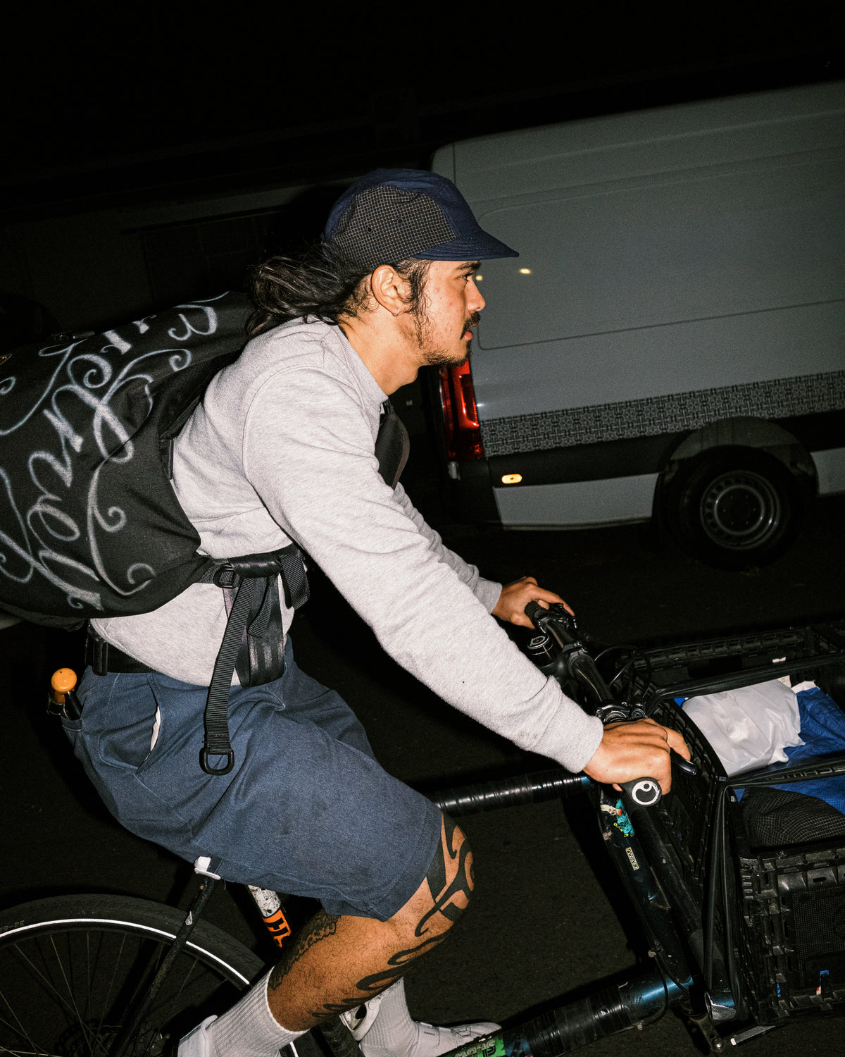 108WAREHOUSE x Troy O'Shea - Weebill Cap (Short Visor) - 2 Tone Indigo / Plaid