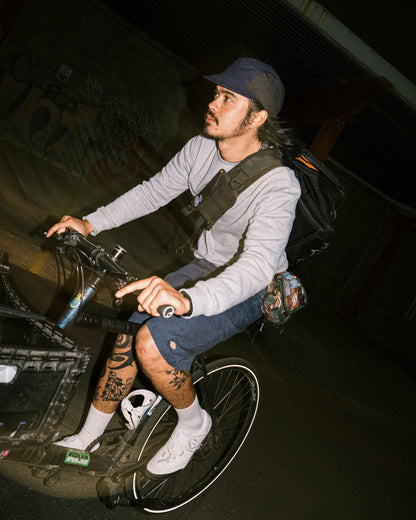 108WAREHOUSE x Troy O'Shea - Weebill Cap (Short Visor) - 2 Tone Indigo / Plaid