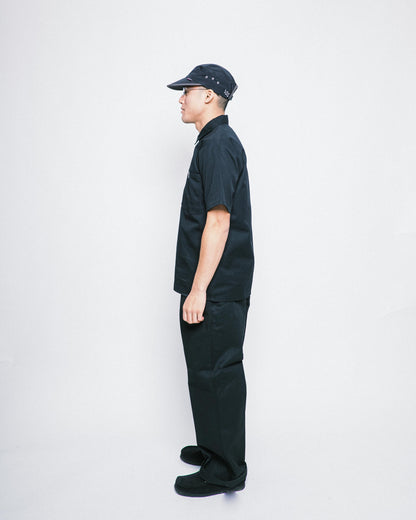 Ben Davis - Short Sleeve Half Zip Solid (Black)