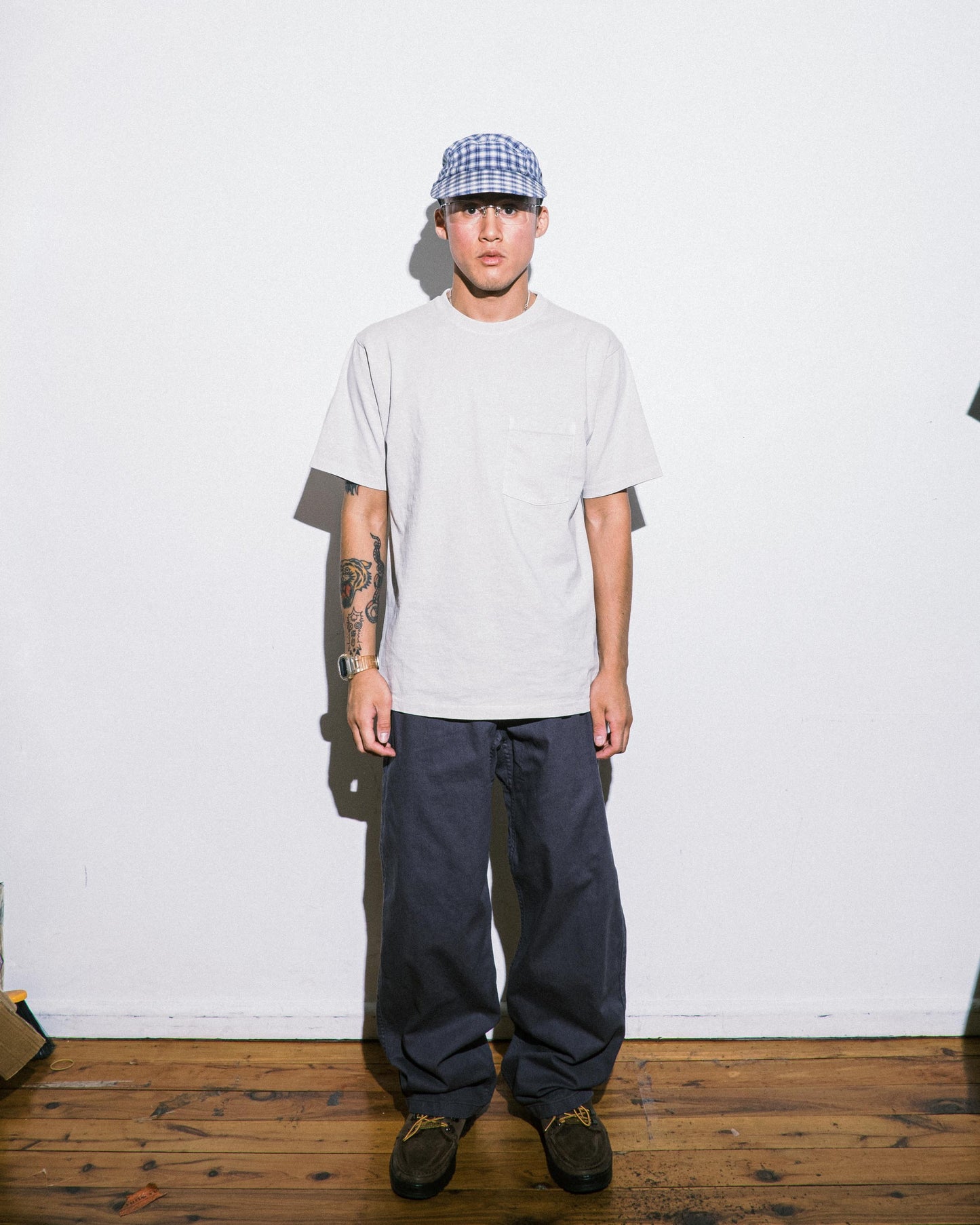 Gramicci x Healthknit - S/S Pocket Tee - Pigment Natural