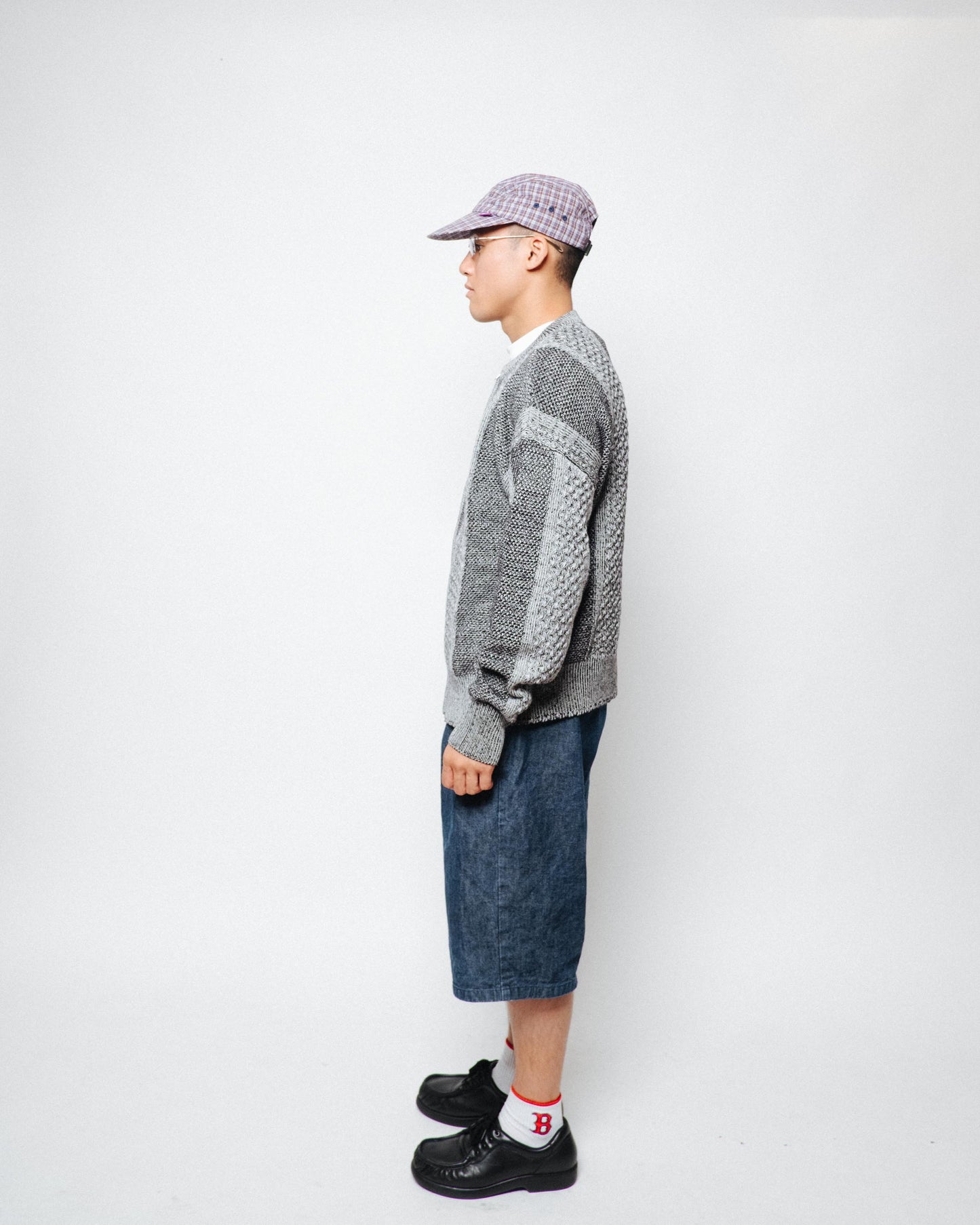 DeMarcoLab - Mix Cable Knit Zip Sweat - Black