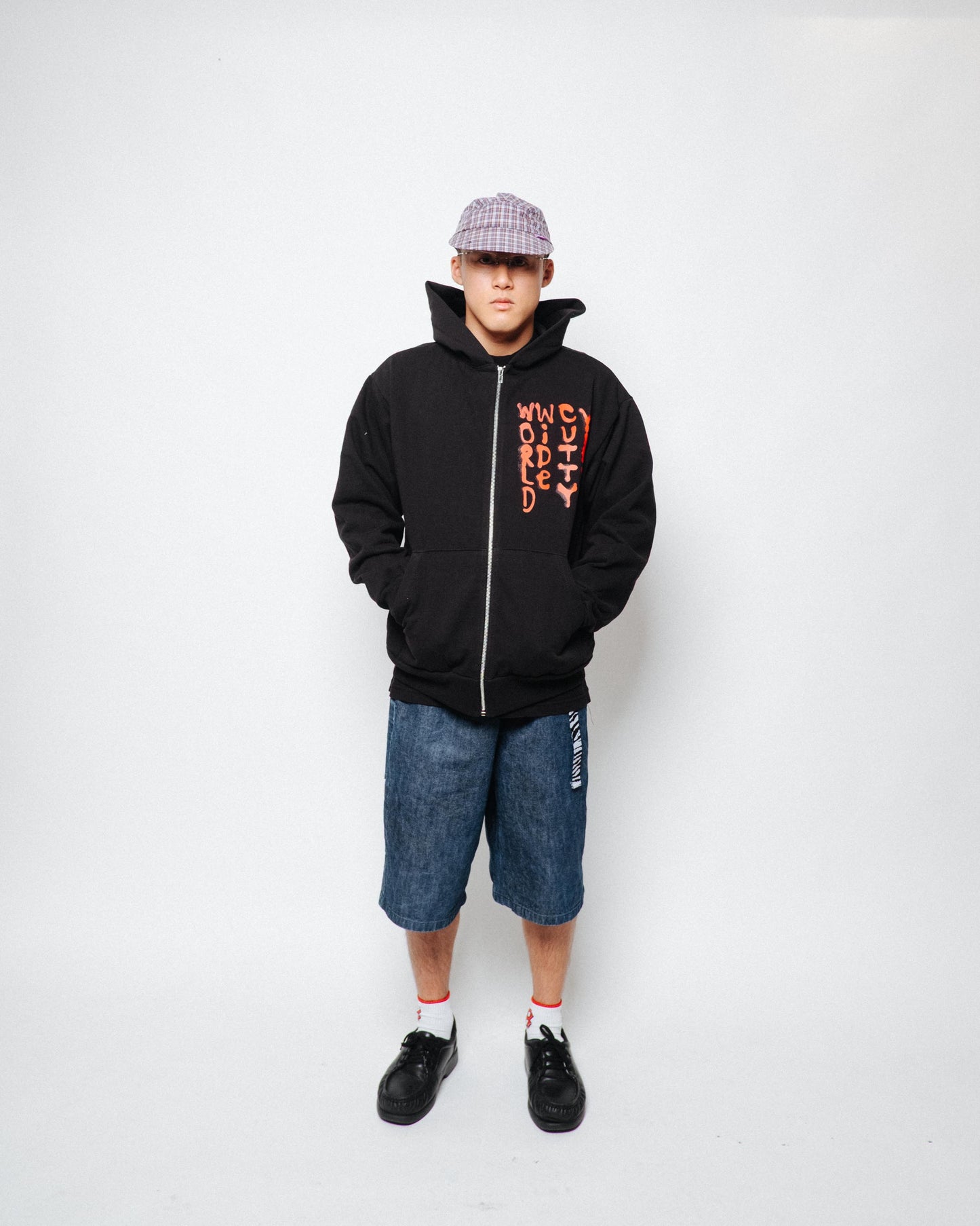 coogidowntothesex - World Wide Cutty Virus Zip Hoodie - Black