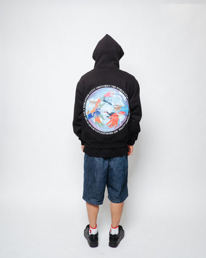 coogidowntothesex - World Wide Cutty Virus Zip Hoodie - Black
