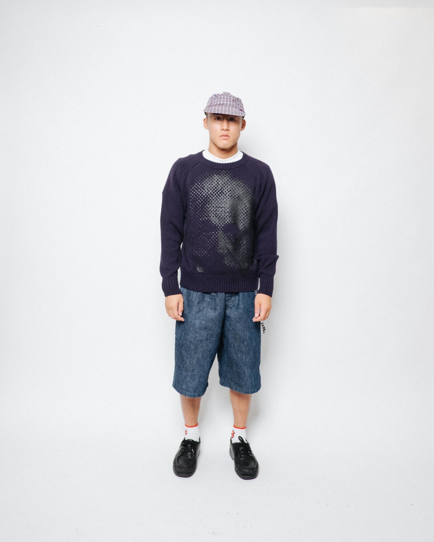 Paja Studio - Albert cotton sweater - Navy