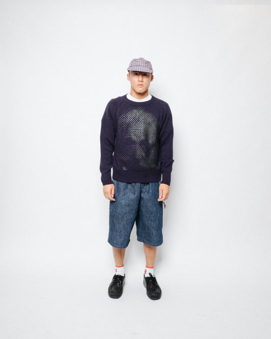 Paja Studio - Albert cotton sweater - Navy