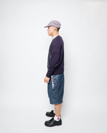 Paja Studio - Albert cotton sweater - Navy