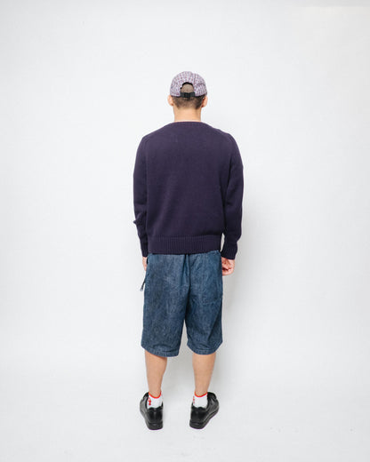 Paja Studio - Albert cotton sweater - Navy