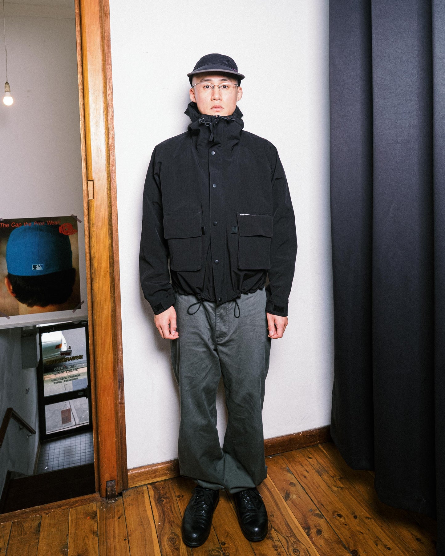 108WAREHOUSE - 2P Rain Jacket - Black