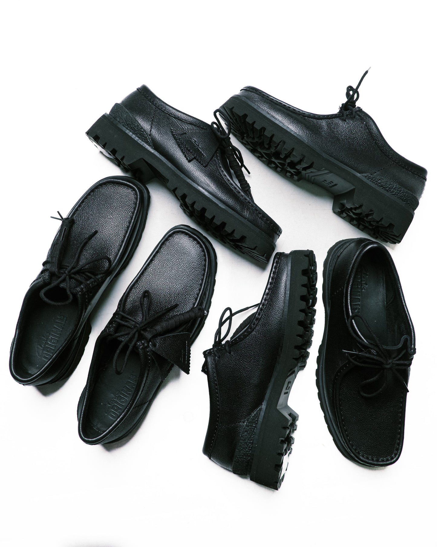 Clarks Originals - Wallabee Yukoner Black Scotch Grain Leather - Black