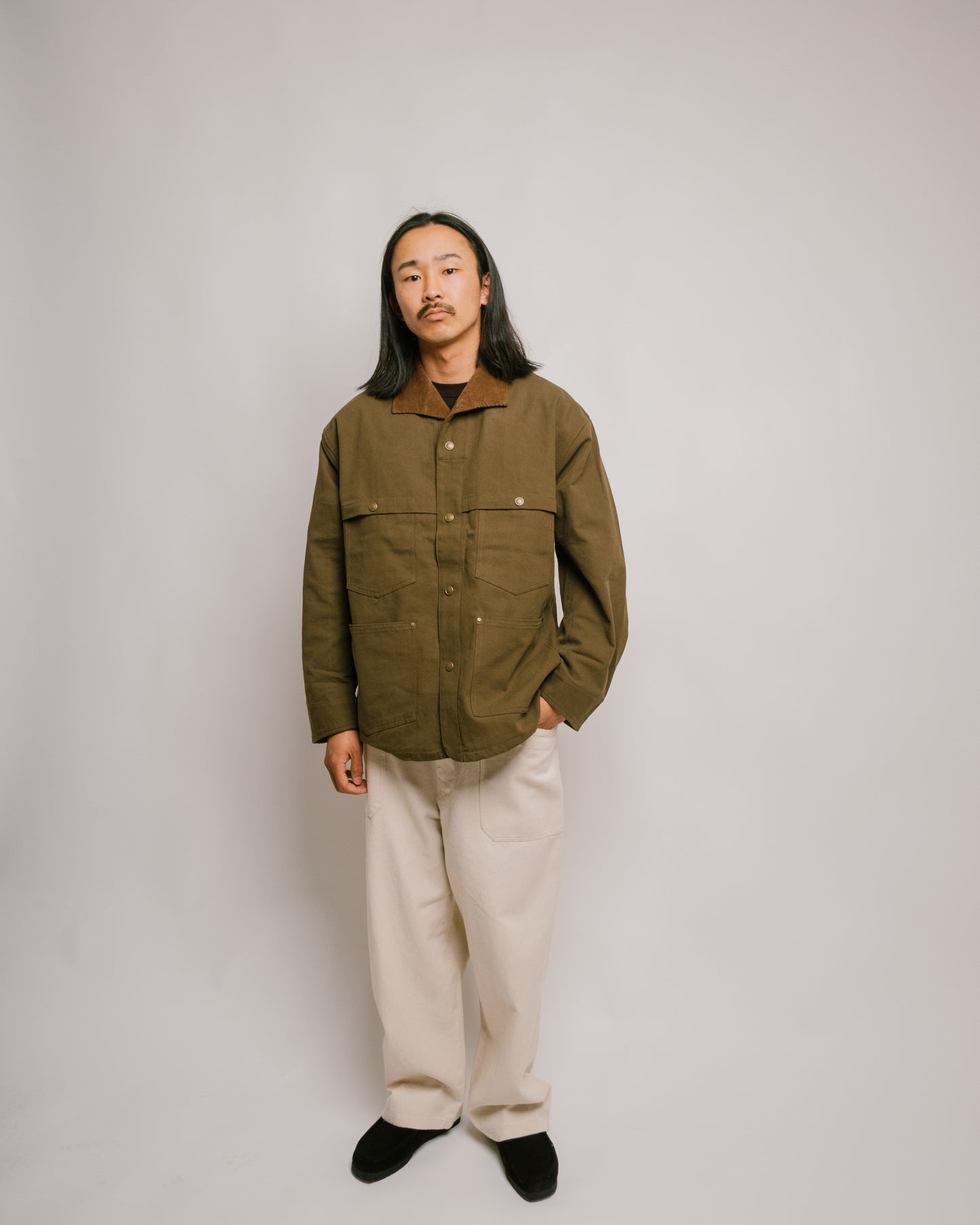 Army Twill - Cotton Duck Logger Jacket - Khaki