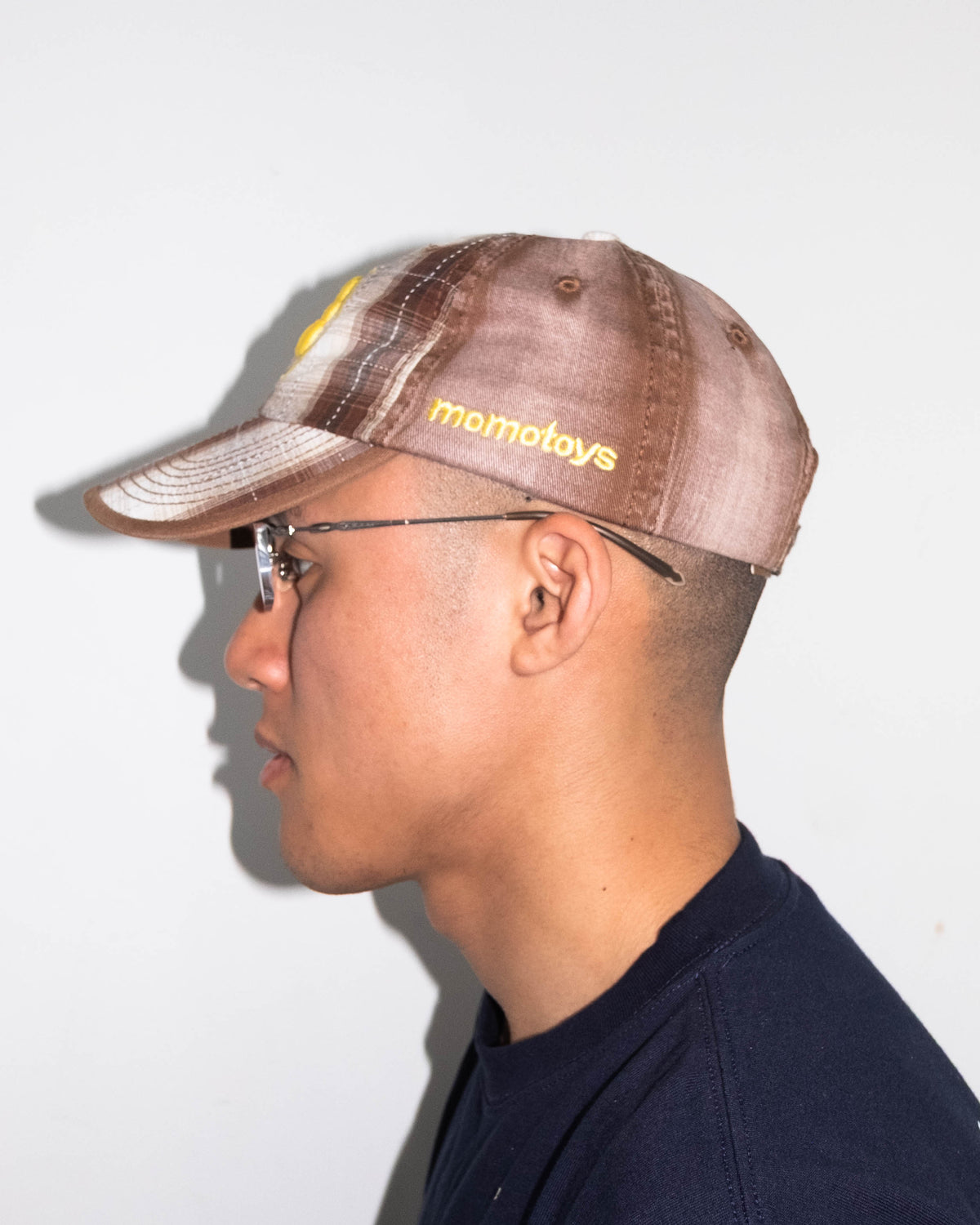 Momotoys - Classic Bubble M Hat - Brown Plaid