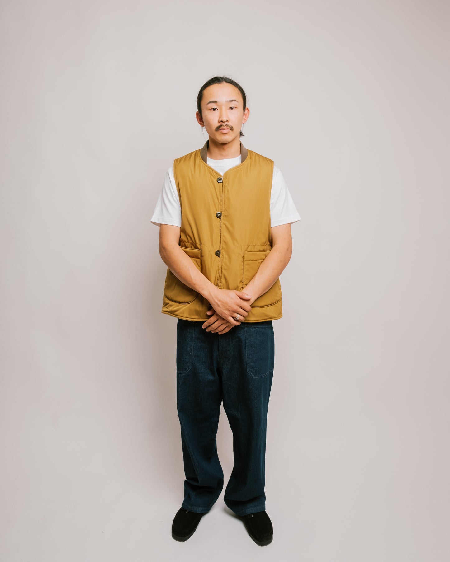 Army Twill - PE Weather Reversible vest - Mustard