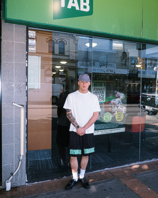 108WAREHOUSE - EHOUSE Mesh Shorts - Black / Green