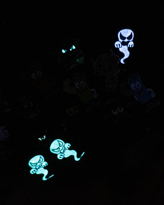 OHSHIT! / MADE IN THE USA - LIMITED PLUSH GHOST PINZ Pin - Multi