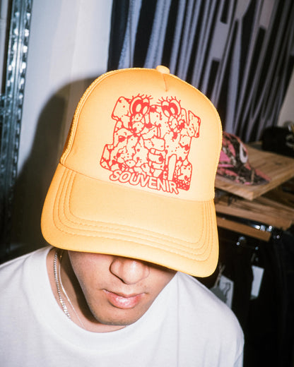Den Souvenir - Aki Yamamoto Trucker Cap - Orange