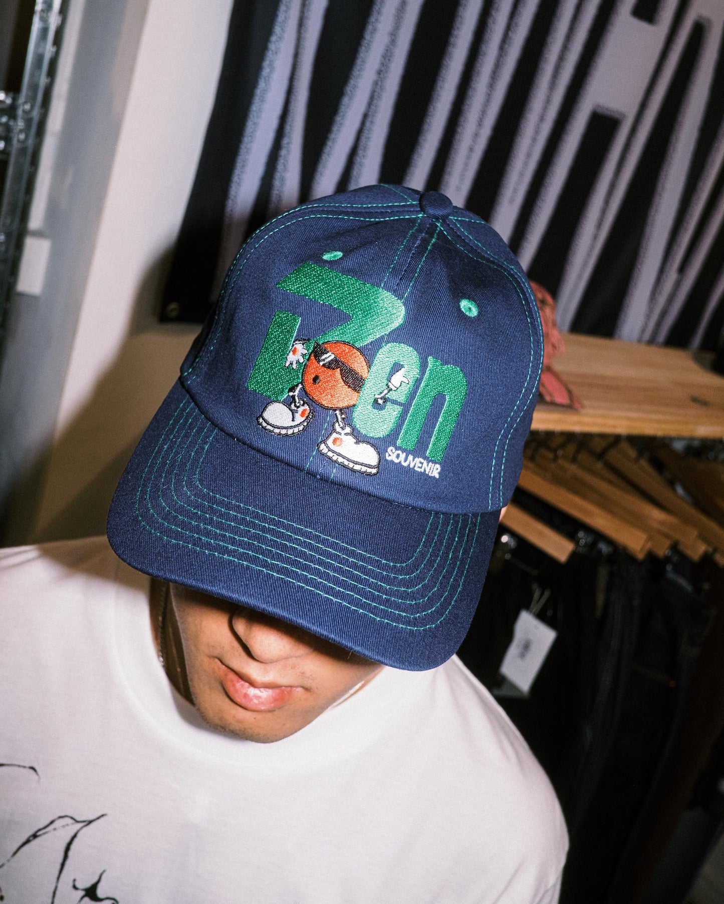 Den Souvenir - The Cool Spot 6 Panel Cap - Navy