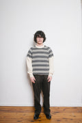 Y's for Men White Nordic Knit Sweater