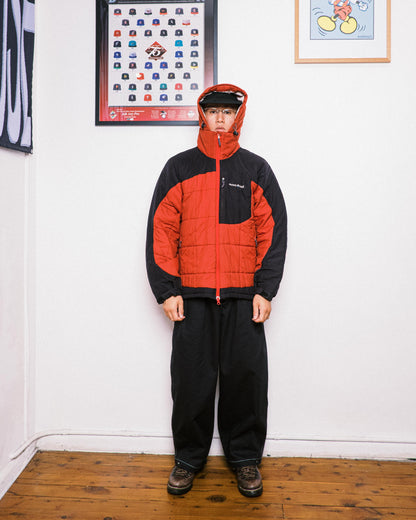 Montbell Red/Black 2-Tone Quilted Parka - 00s