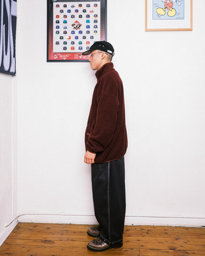 Montbell Ribbed Fleece Jacket - Burgundy - 00s