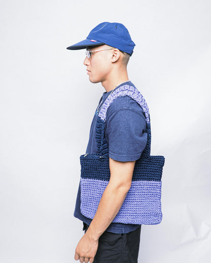 Gant Silyo - Crochet Tote Bag - Purple Black