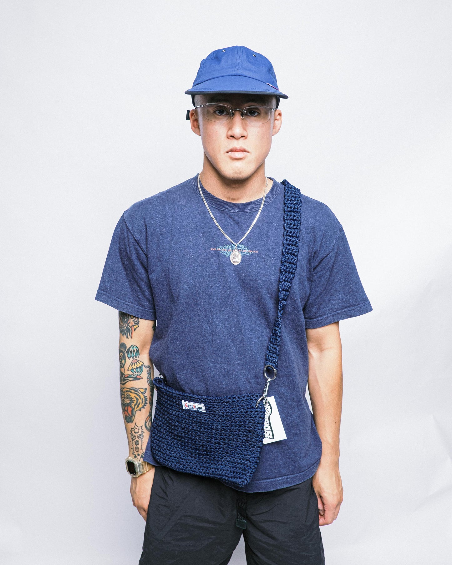 Gant Silyo - Crochet Side Bag - Navy