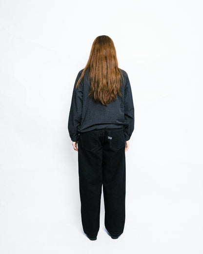 108WAREHOUSE - Zip Plaid Jacket - Black/Blue Checkered