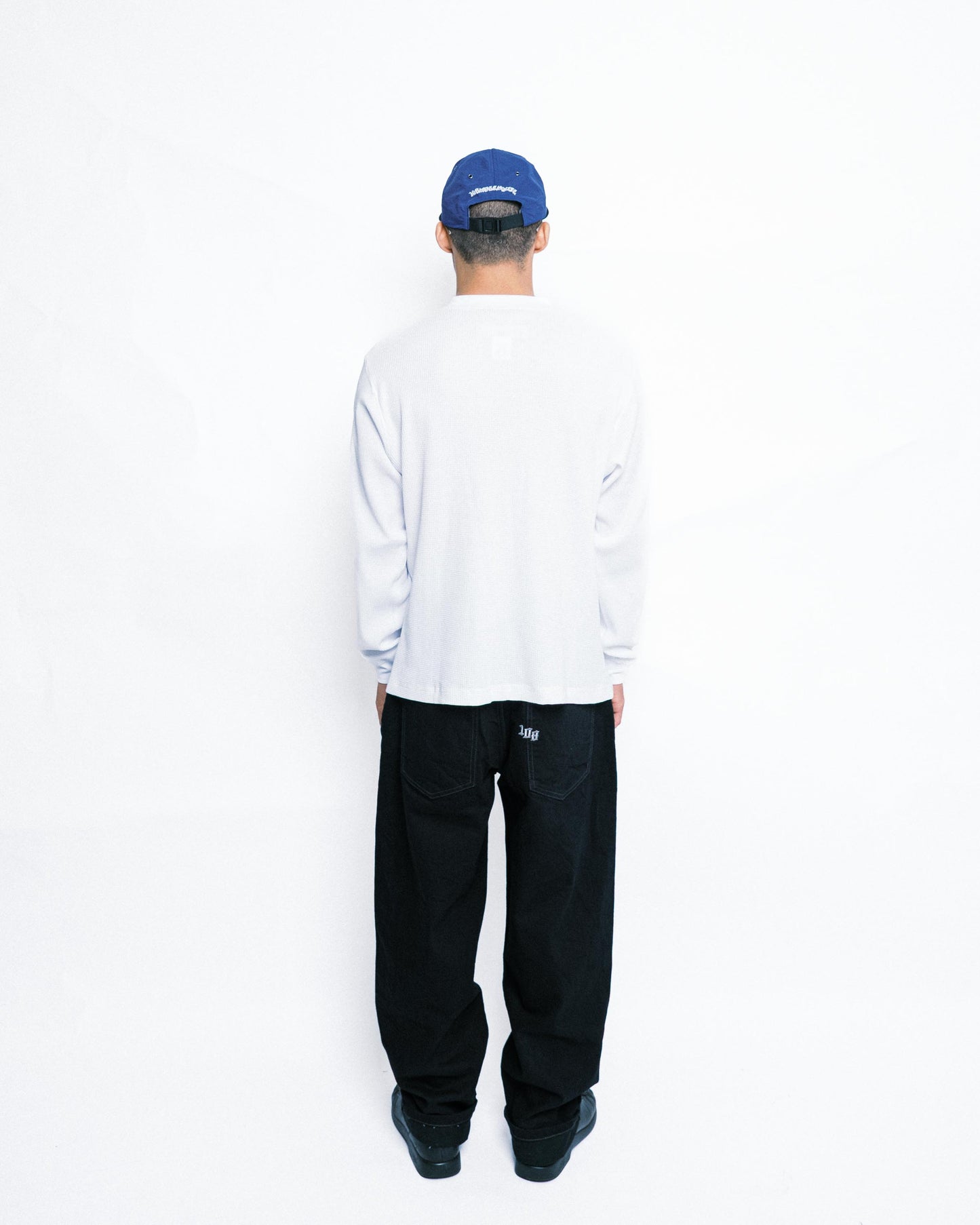 108WAREHOUSE - Waffle Knit Long Sleeve - White