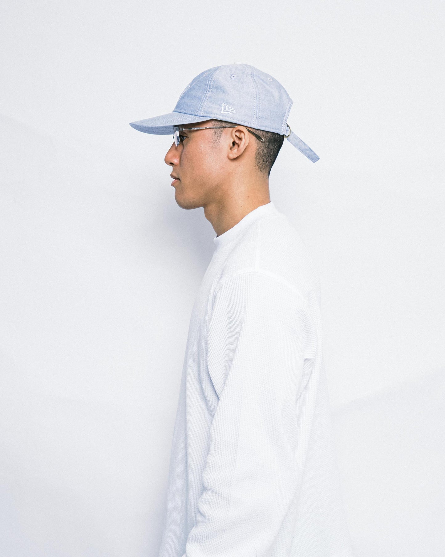 New Era - 9TWENTY Long Visor Yankees - Light Blue Oxford