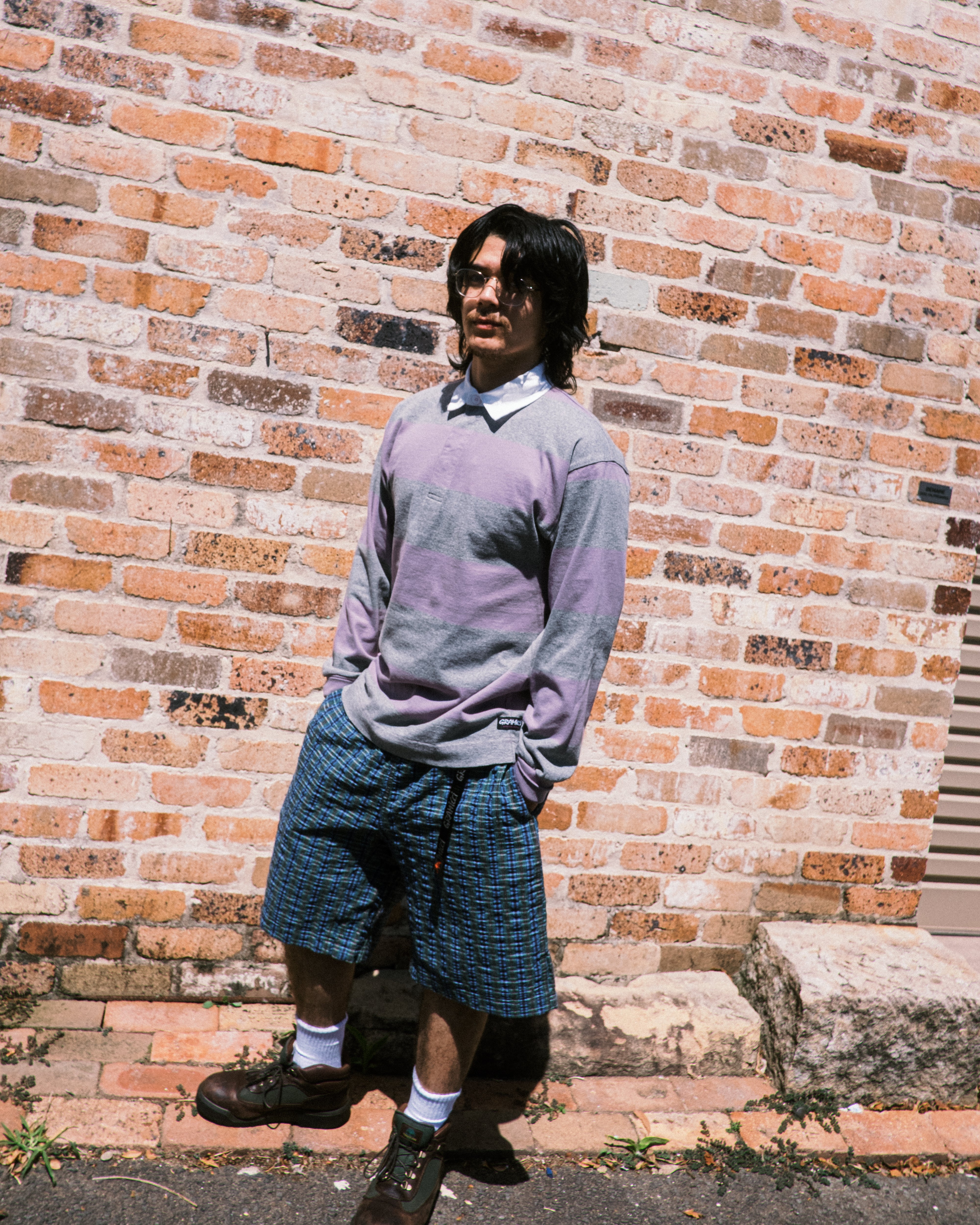 Gramicci - Langdon Rugby Shirt - Heather/Purple – 108WAREHOUSE