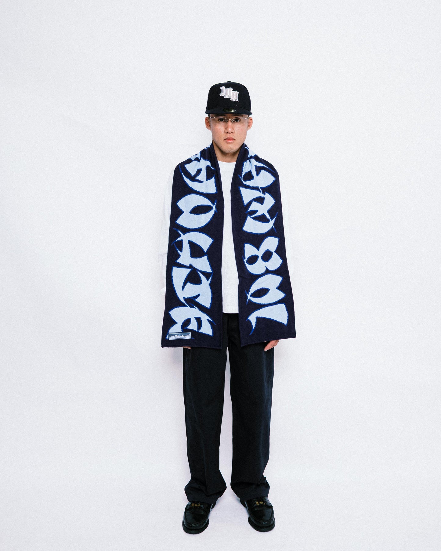 108WAREHOUSE - Scarf “CG Logo” - Navy/Sky
