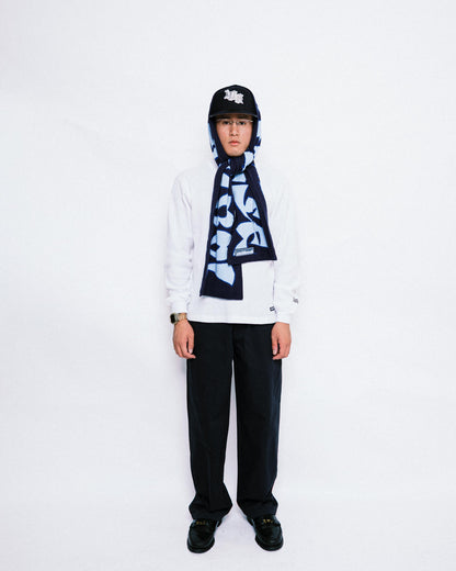 108WAREHOUSE - Scarf “CG Logo” - Navy/Sky