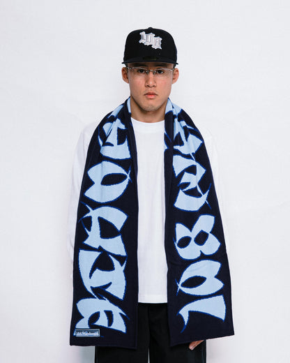 108WAREHOUSE - Scarf “CG Logo” - Navy/Sky