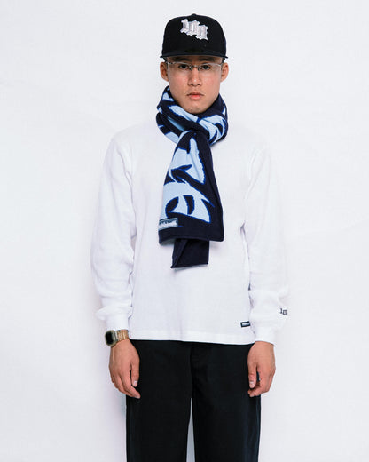 108WAREHOUSE - Scarf “CG Logo” - Navy/Sky