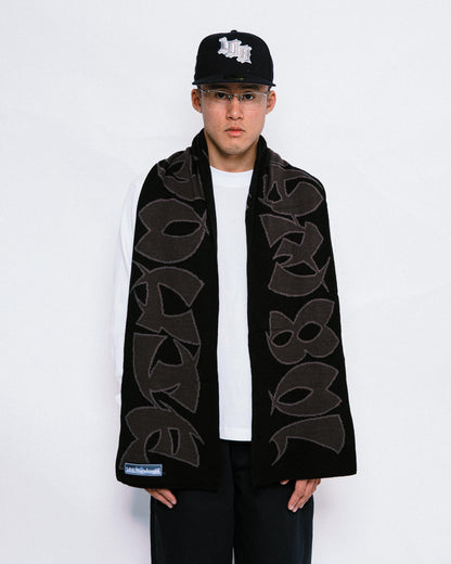 108WAREHOUSE - Scarf “CG Logo” - Black/Grey
