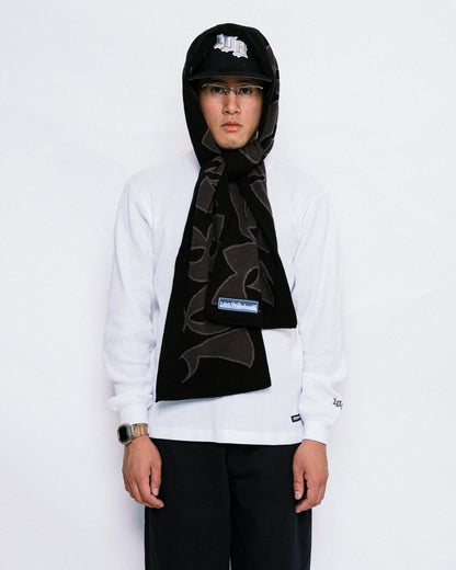 108WAREHOUSE - Scarf “CG Logo” - Black/Grey