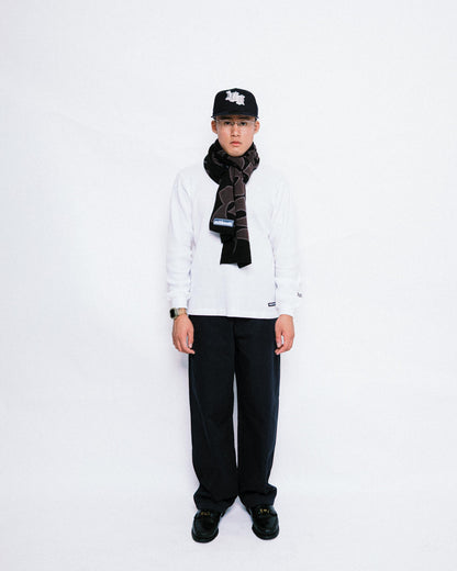 108WAREHOUSE - Scarf “CG Logo” - Black/Grey