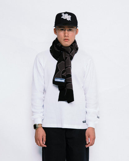 108WAREHOUSE - Scarf “CG Logo” - Black/Grey