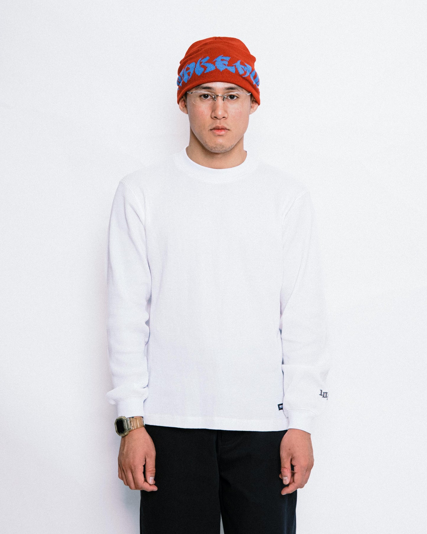 108WAREHOUSE - Skully Beanie “CG Logo” - Red