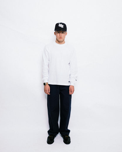 108WAREHOUSE - Relaxed Twill Trouser - Navy