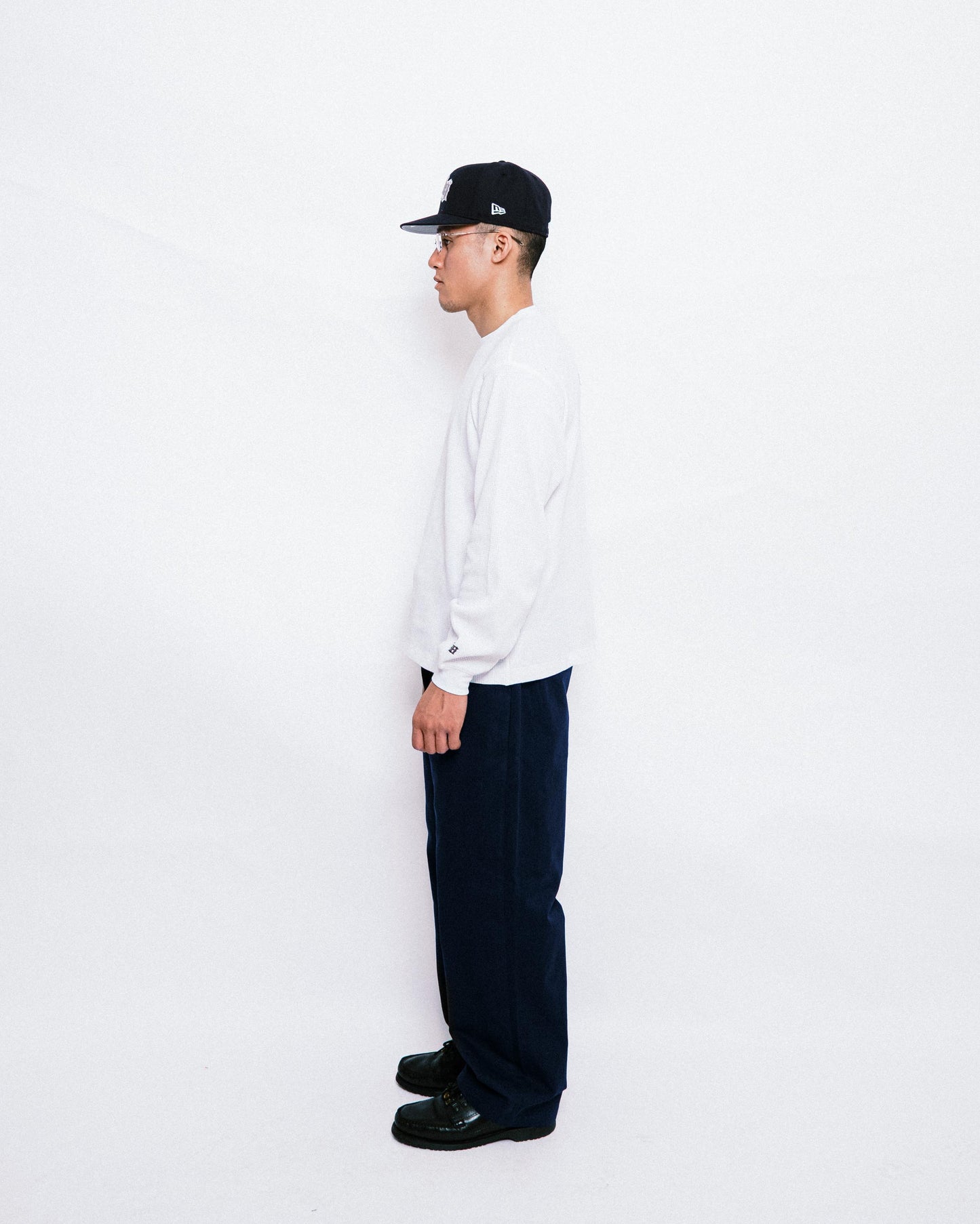 108WAREHOUSE - Relaxed Twill Trouser - Navy