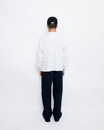 108WAREHOUSE - Relaxed Twill Trouser - Navy