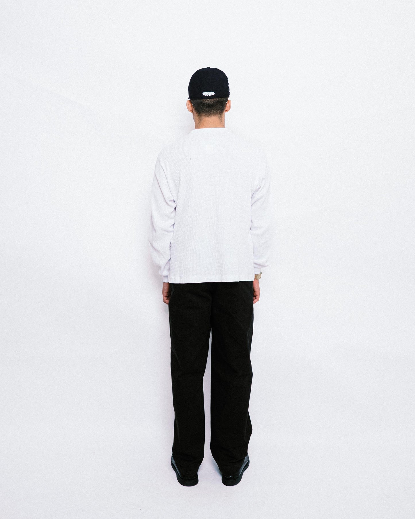 108WAREHOUSE - Relaxed Twill Trouser - Black