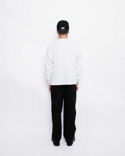 108WAREHOUSE - Relaxed Twill Trouser - Black