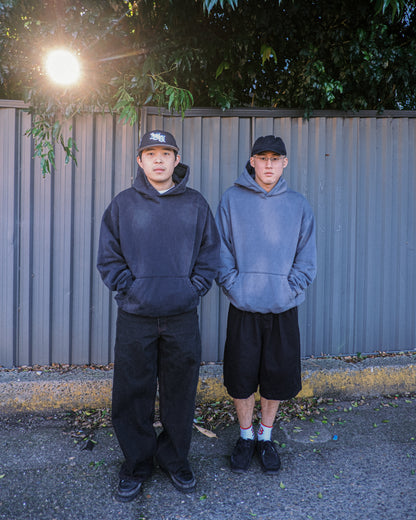 Pseushi - Pareidolia Hoodie - Faded Black