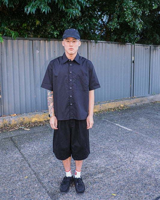 Pseushi - Short Sleeve Shirt - Black